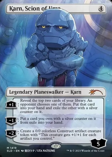Karn, scion d'Urza, carte Magic SLD 1419★ — extension Secret Lair Drop