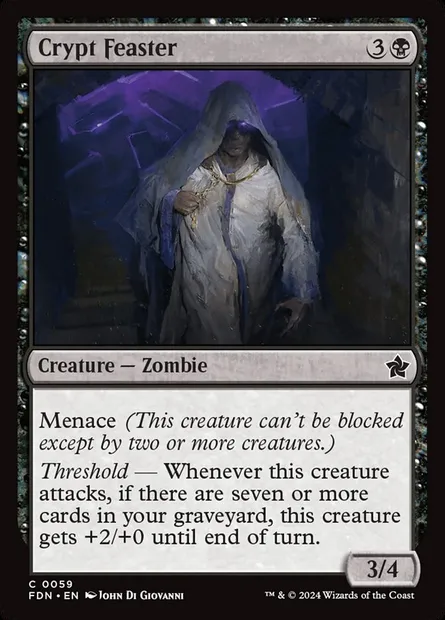 Crypt Feaster, Magic card FDN 59 — Foundations set