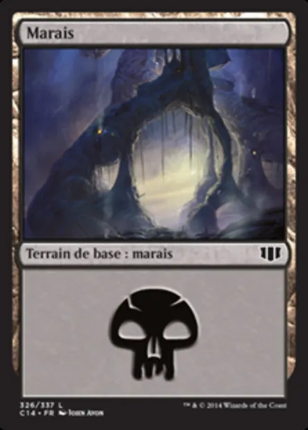 Marais, carte Magic C14 326 — extension Commander 2014