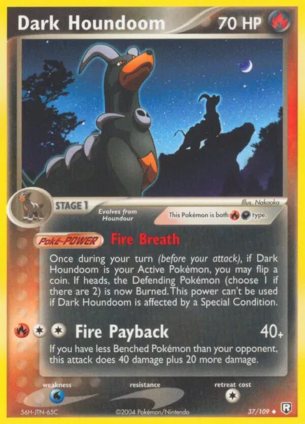Dark Houndoom, Pokémon card TRR 37 — Team Rocket Returns set