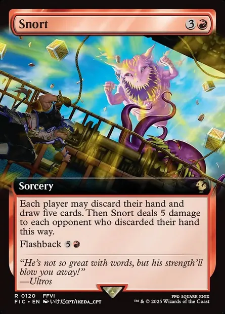 Snort, Magic card FIC 120 — Final Fantasy Commander set