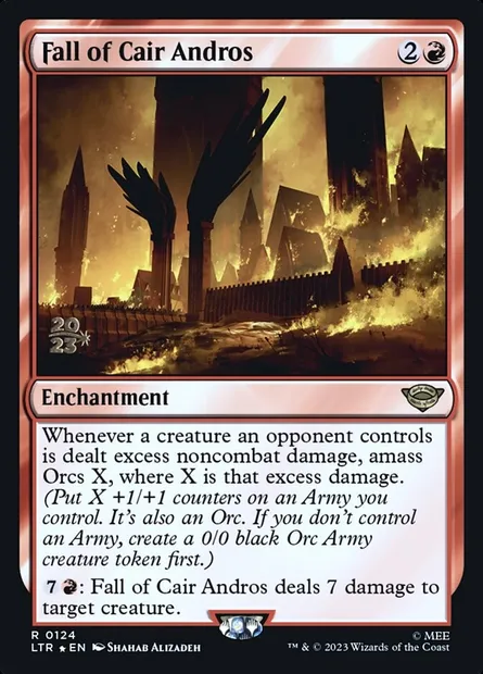 Fall of Cair Andros, Magic card PLTR 124s — Tales of Middle-earth Promos set