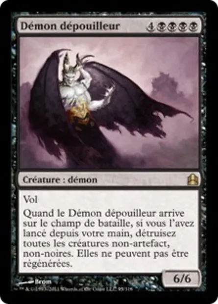 Démon dépouilleur, carte Magic CMD 95 — extension Commander 2011