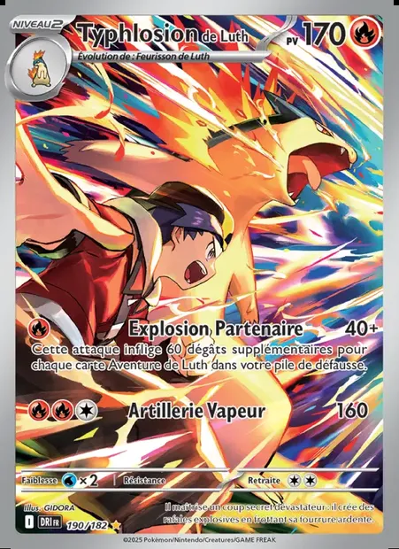 Typhlosion de Luth, carte Pokémon DRI 190 — extension Rivalités Destinées