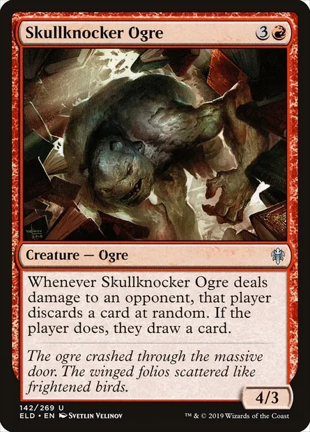 Skullknocker Ogre, Magic card ELD 142 — Throne of Eldraine set