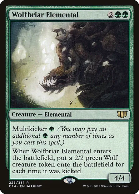 Wolfbriar Elemental, Magic card C14 225 — Commander 2014 set