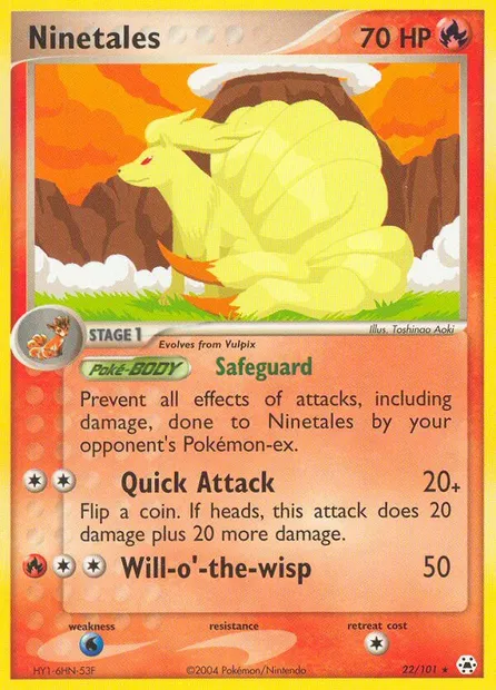 Ninetales, Pokémon card HL 22 — Hidden Legends set