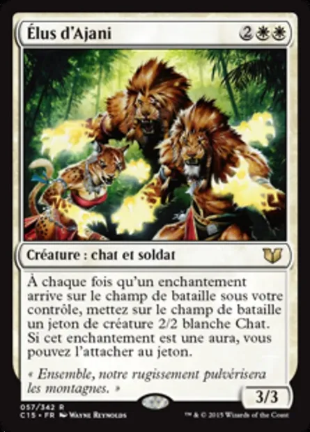 Élus d'Ajani, carte Magic C15 57 — extension Commander 2015