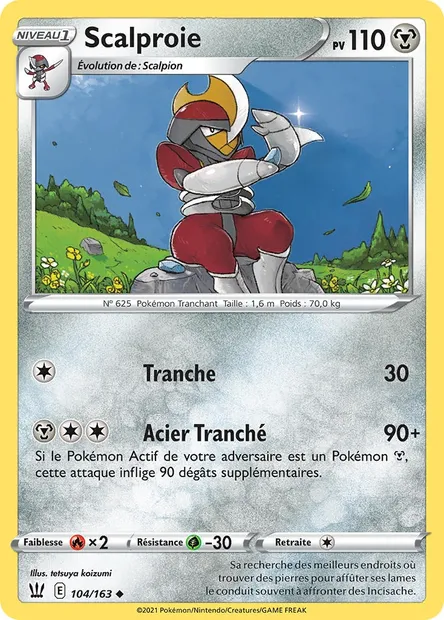 Scalproie, carte Pokémon BST 104 — extension Styles de combat