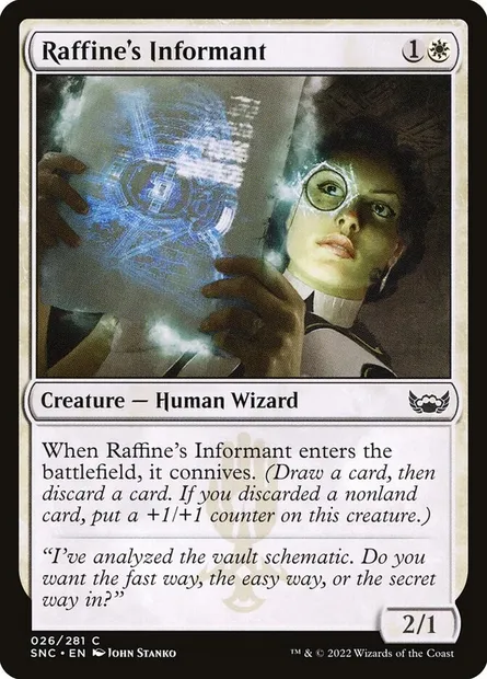 Raffine's Informant, Magic card SNC 26 — Streets of New Capenna set