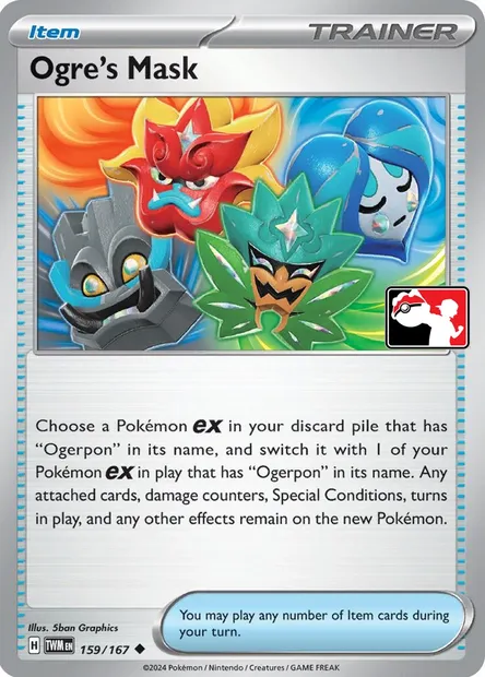Ogre's Mask, Pokémon card PPS 159-8 — Play! Pokémon Prize Pack Series set