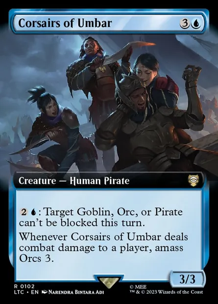 Corsairs of Umbar, Magic card LTC 102 — Tales of Middle-earth Commander set
