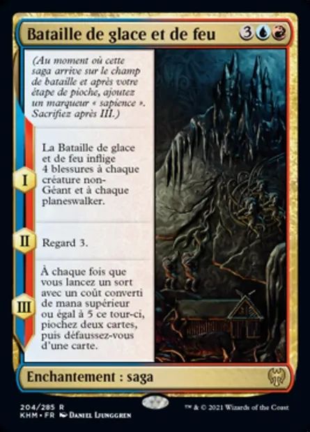 Bataille de glace et de feu, carte Magic KHM 204 — extension Kaldheim