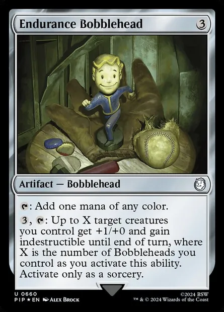 Endurance Bobblehead, Magic card PIP 660 — Fallout set