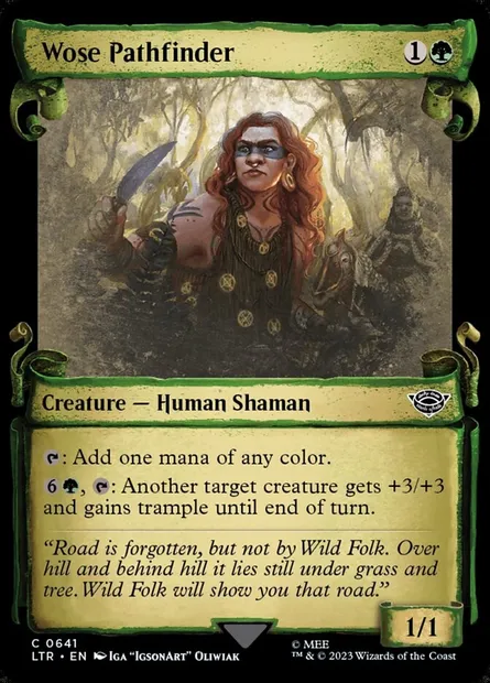 Wose Pathfinder, Magic card LTR 641 — The Lord of the Rings: Tales of Middle-earth set