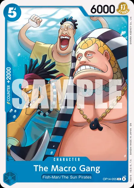 The Macro Gang, One Piece card OP14-055 — THE AZURE SEA’S SEVEN set