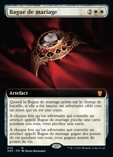 Bague de mariage, carte Magic VOC 70 — extension Crimson Vow Commander