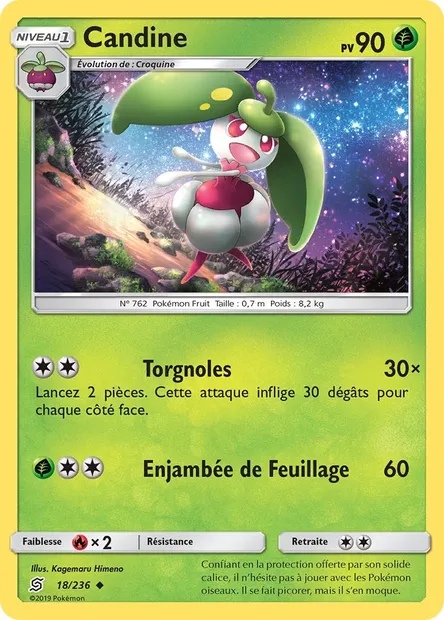 Candine, carte Pokémon UNM 18 — extension Harmonie des Esprits