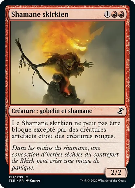 Shamane skirkien, carte Magic TSR 191 — extension Spirale Temporelle Remastered