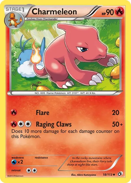 Charmeleon, Pokémon card LTR 18 — Legendary Treasures set