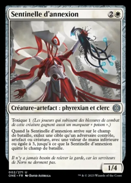 Sentinelle d'annexion, carte Magic ONE 2 — extension Tous Phyrexians