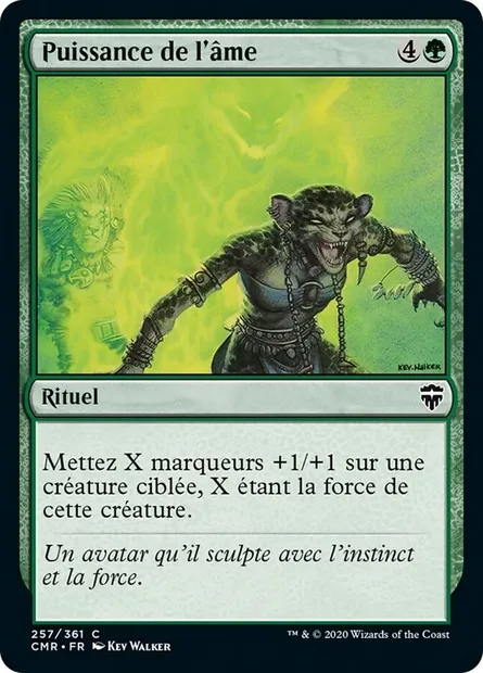 Puissance de l'âme, carte Magic CMR 257 — extension Commander Legends