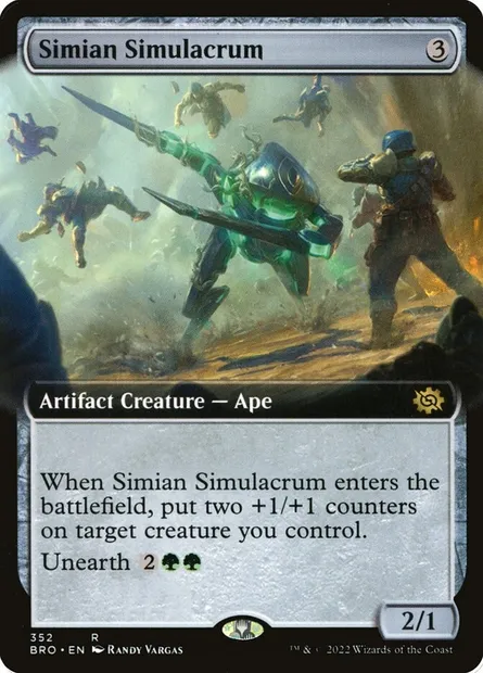Simian Simulacrum, Magic card BRO 352 — The Brothers' War set