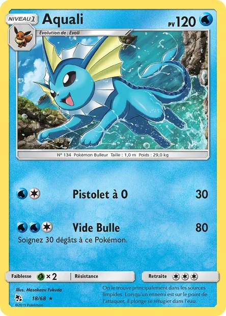 Aquali, carte Pokémon HIF 18 — extension Destinées Occultes