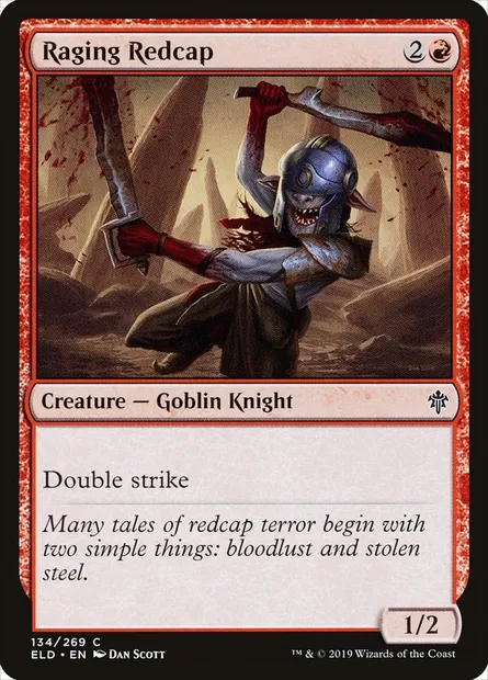 Raging Redcap, Magic card ELD 134 — Throne of Eldraine set