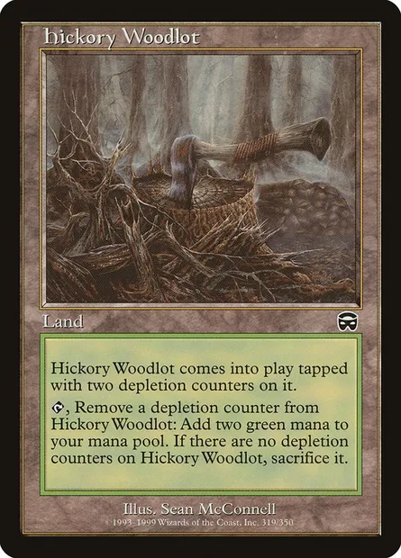 Hickory Woodlot, Magic card MMQ 319 — Mercadian Masques set