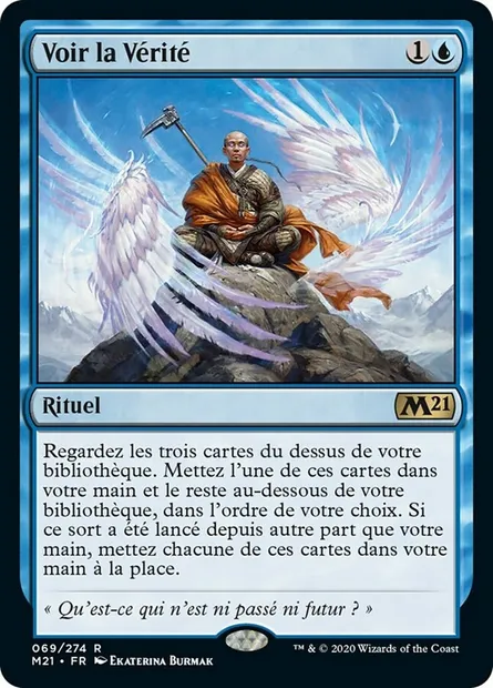 Voir la Vérité, carte Magic M21 69 — extension Core Set 2021