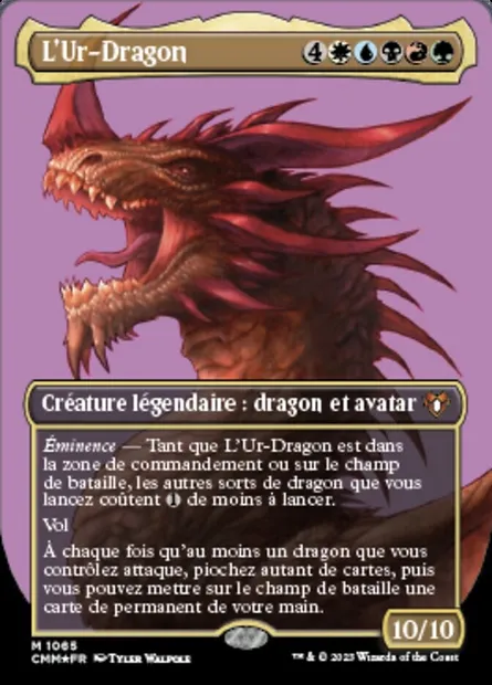 L'Ur-Dragon, carte Magic CMM 1065 — extension Commander Masters