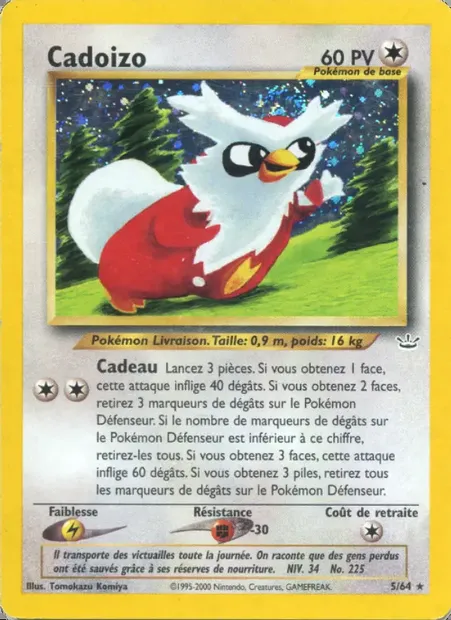 Cadoizo, carte Pokémon NR 5 — extension Neo Revelation