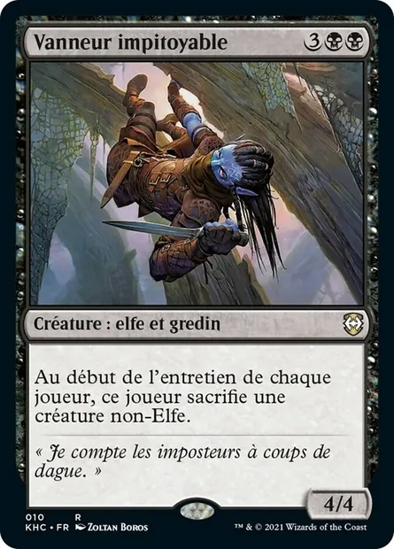 Vanneur impitoyable, carte Magic KHC 10 — extension Kaldheim Commander