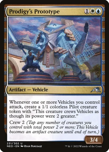 Prodigy's Prototype, Magic card NEO 231 — Kamigawa: Neon Dynasty set