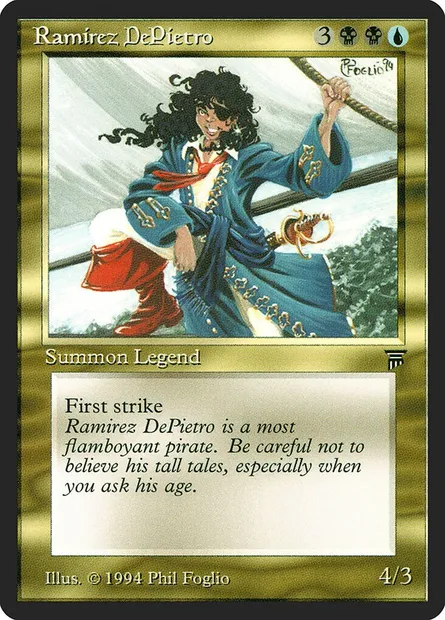 Ramirez DePietro, Magic card LEG 251 — Legends set