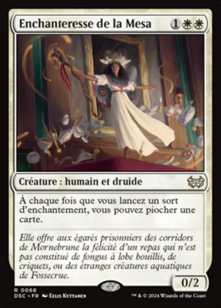 Enchanteresse de la Mesa, carte Magic DSC 68 — extension Duskmourn: House of Horror Commander