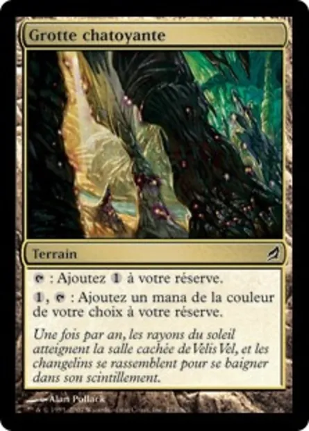 Grotte chatoyante, carte Magic LRW 273 — extension Lorwyn