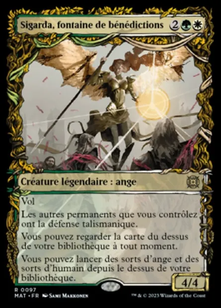 Sigarda, fontaine de bénédictions, carte Magic MAT 97 — extension L'invasion des machines : le jour d'après
