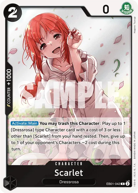 Scarlet, carte One Piece EB01-042 — extension MEMORIAL COLLECTION