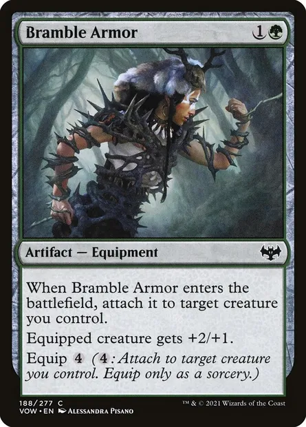 Bramble Armor, Magic card VOW 188 — Innistrad: Crimson Vow set