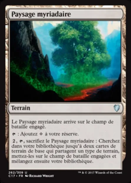 Paysage myriadaire, carte Magic C17 262 — extension Commander 2017