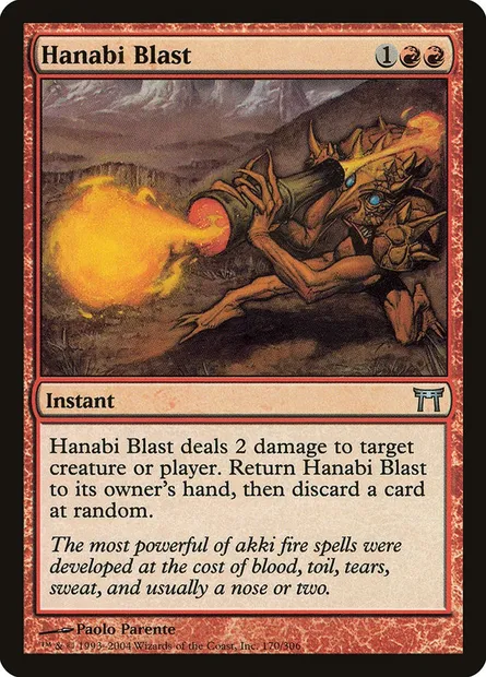 Hanabi Blast, Magic card CHK 170 — Champions of Kamigawa set