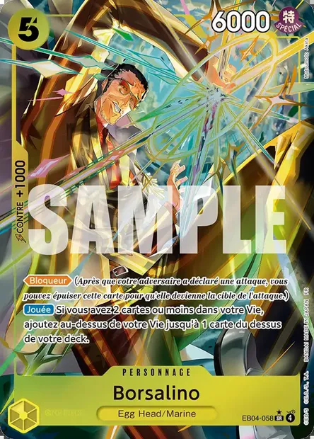 Borsalino, carte One Piece EB04-058 — extension EGGHEAD CRISIS