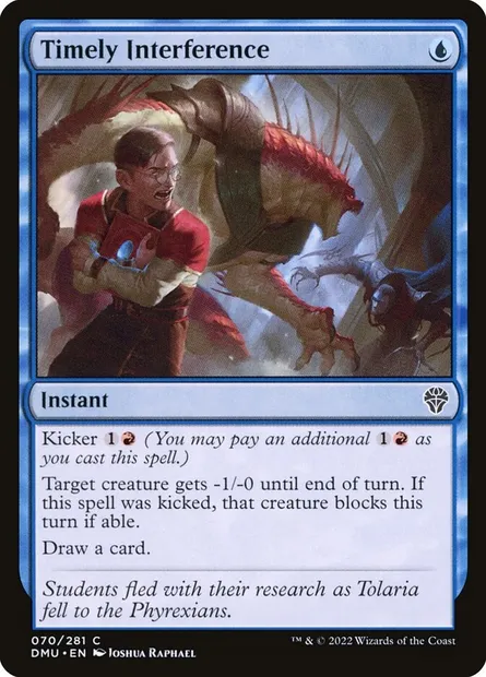 Timely Interference, Magic card DMU 70 — Dominaria United set