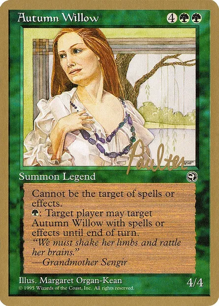 Autumn Willow, Magic card PTC pp83 — Pro Tour Collector Set set