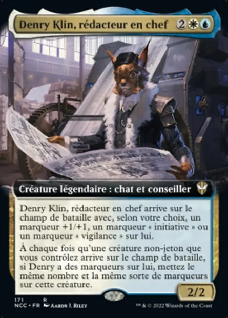 Denry Klin, rédacteur en chef, carte Magic NCC 171 — extension New Capenna Commander