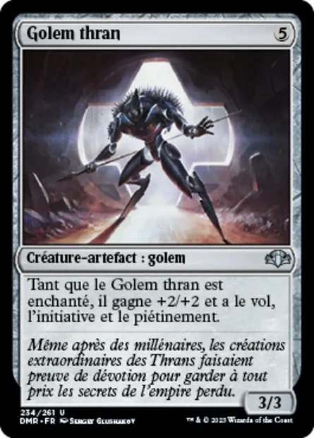 Golem thran, carte Magic DMR 234 — extension Dominaria Remastered