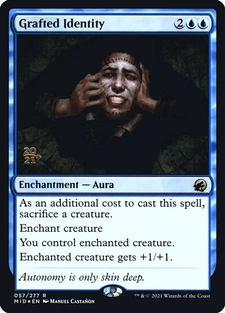 Grafted Identity, Magic card PMID 57s — Innistrad: Midnight Hunt Promos set