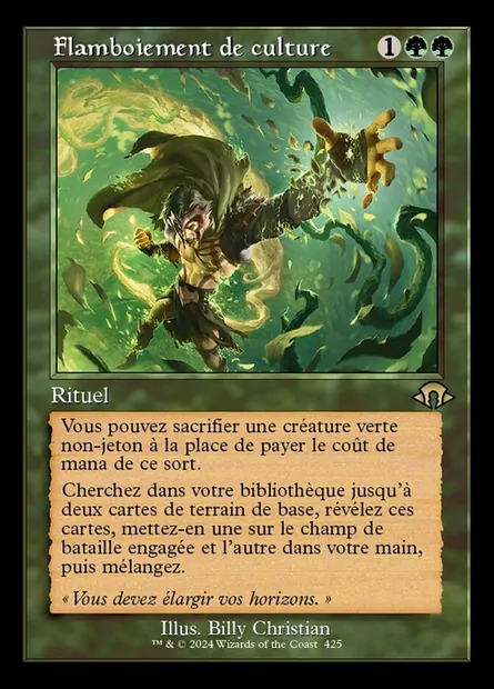 Flamboiement de culture, carte Magic MH3 425 — extension Modern Horizons 3